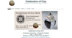 Desktop Screenshot of celebrationofclay.com